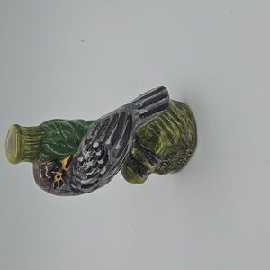 Garnier Bird Figurine with Green and Brown Accents